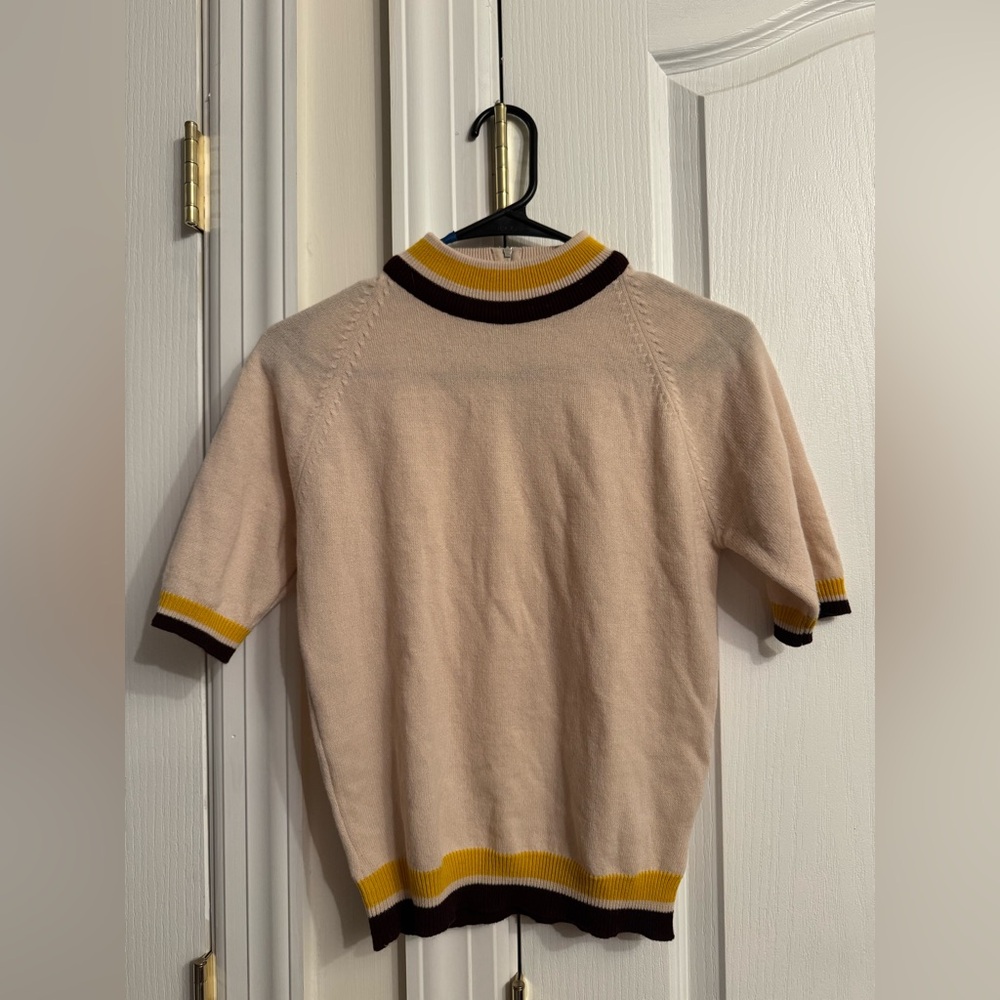 1970s vintage crew neck top size s